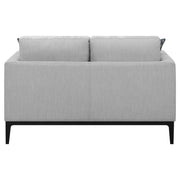 Apperson Upholstered Track Arm Loveseat Light Grey - 508682