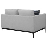 Apperson Upholstered Track Arm Loveseat Light Grey - 508682