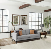 Apperson Upholstered Track Arm Sofa Light Grey - 508681