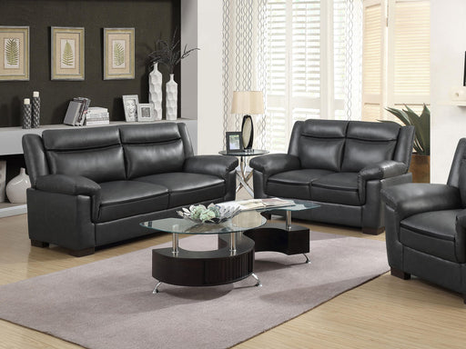 Arabella 2-piece Upholstered Padded Arm Sofa Set Grey - 506591-S2