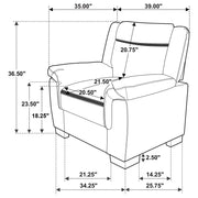 Arabella 3-piece Upholstered Padded Arm Sofa Set Grey - 506591-S3