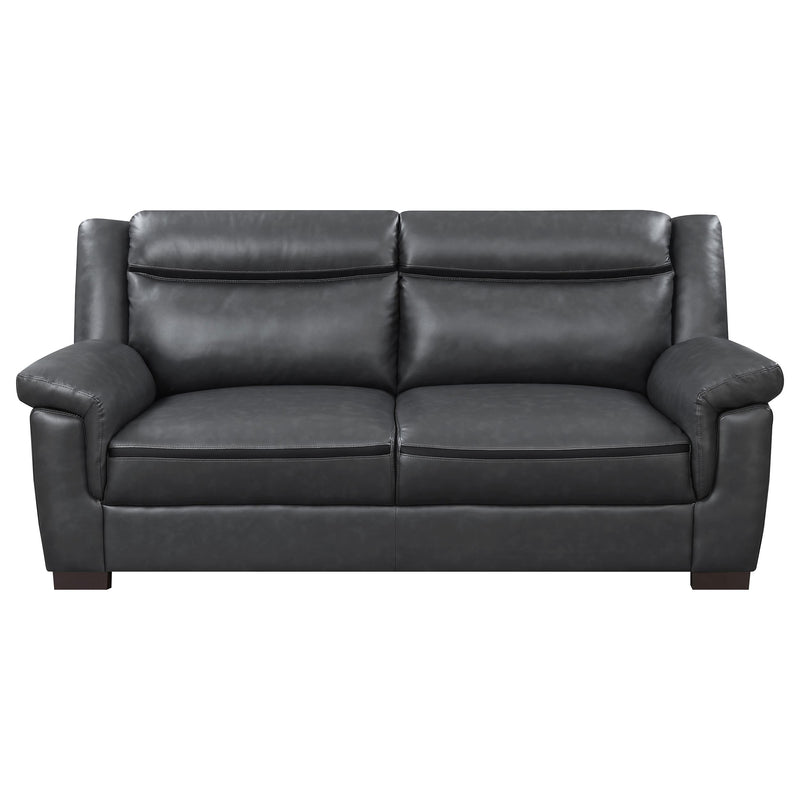 Arabella 3-piece Upholstered Padded Arm Sofa Set Grey - 506591-S3