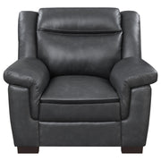 Arabella 3-piece Upholstered Padded Arm Sofa Set Grey - 506591-S3