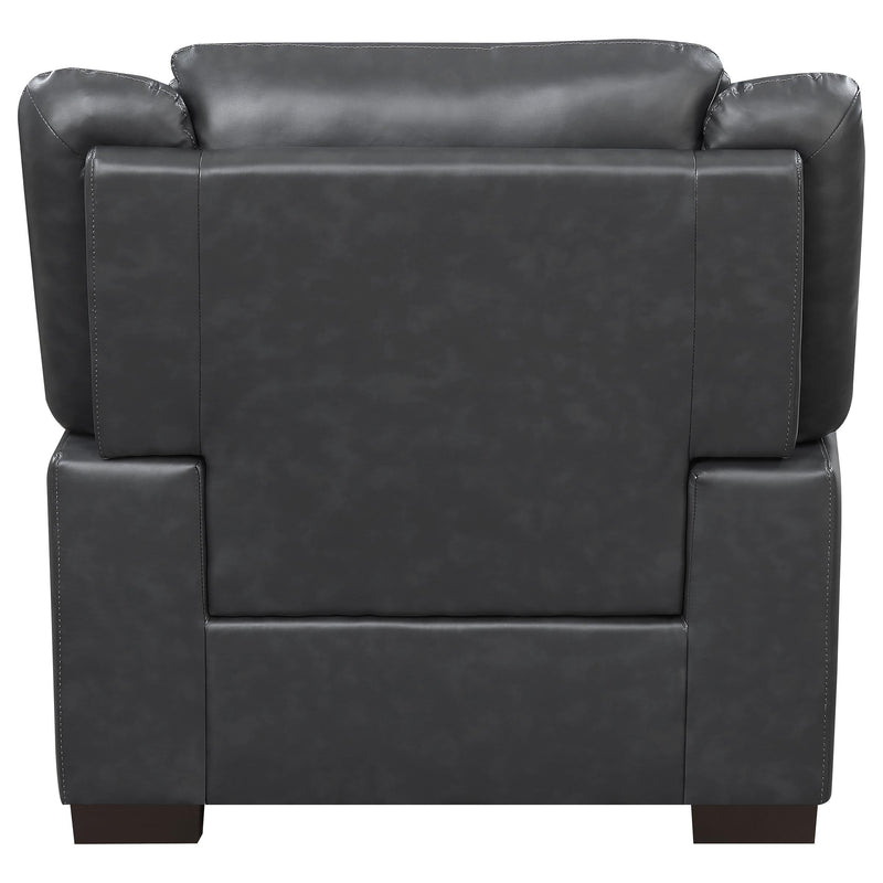 Arabella 3-piece Upholstered Padded Arm Sofa Set Grey - 506591-S3