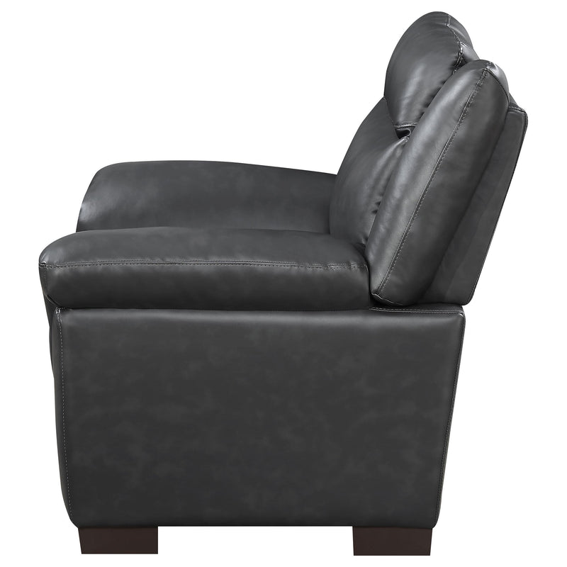 Arabella Upholstered Padded Arm Accent Chair Grey - 506593