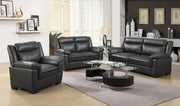 Arabella Upholstered Padded Arm Loveseat Grey - 506592