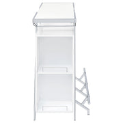 Araceli Freestanding LED Home Bar Cabinet White High Gloss - 182355