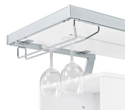 Araceli Freestanding LED Home Bar Cabinet White High Gloss - 182355