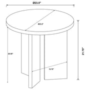 Aragon 3-Piece Round Coffee and End Table Set Dark Rustic Mango - 706658-S3