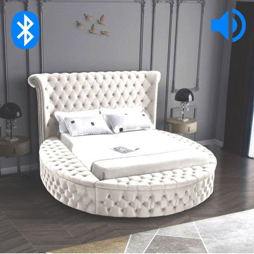 ARC-KING BED BEIGE - ARC-KING BED BEIGE