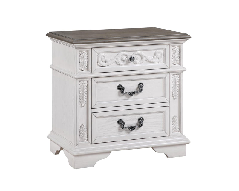 Archi - 3 Drawers White Mirror - B226-N