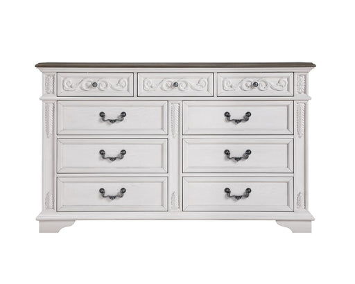 Archi - 9 Drawers White Dresser - B226-D