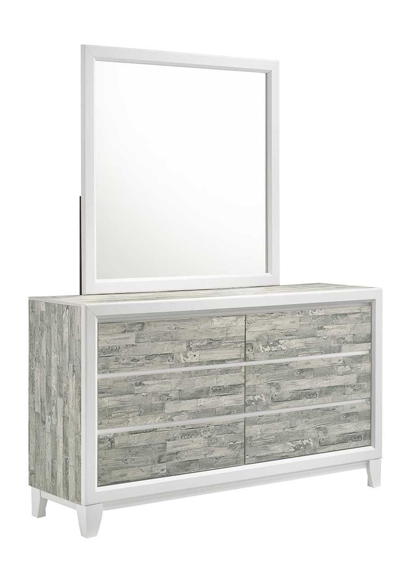 Arctic - Gray & White Mirror - B369-M