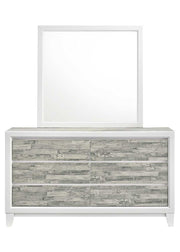 Arctic - Gray & White Mirror - B369-M