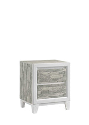 Arctic - Gray & White Panel Queen Bed - B369-Q-Bed
