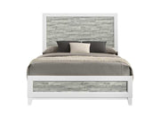Arctic - Gray & White Panel Twin Bed - B369-T-Bed