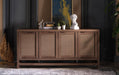 Arden 4 Door Console (Alegro Walnut) 1 Piece - Gate FurnitureCabinet