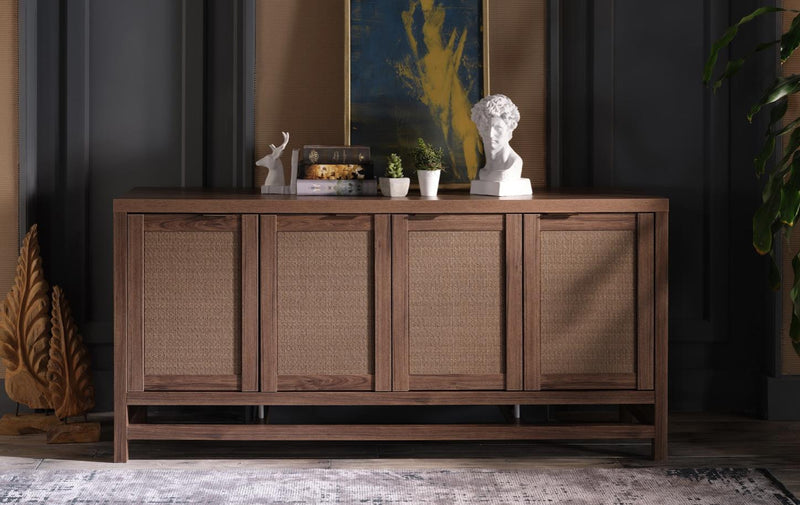 Arden 4 Door Console (Alegro Walnut) 1 Piece - Lara FurnitureCabinet