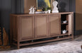 Arden 4 Door Console (Alegro Walnut) 1 Piece - Gate FurnitureCabinet