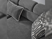 Arden 4-pieces (2 Sofa & 2 Chair) Livingroom in White - Anthracite - 200-ELIF-ARD-A601-3311