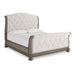 Ardenfield Light Brown King Upholstered Sleigh Bed - Gate FurnitureKing Bed