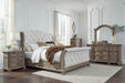 Ardenfield Light Brown Upholstered Sleigh Bedroom Set - Gate FurnitureBedroom Set