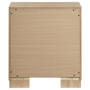 Arielle 2-drawer Bedroom Nightstand with Casters Light Oak - 223112