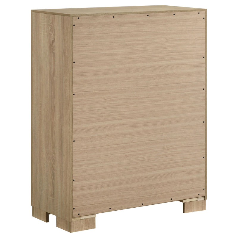 Arielle 4-drawer Bedroom Chest of Drawers Light Oak - 223115