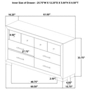 Arielle 4-piece Eastern King Bedroom Set Light Oak - 223111KE-S4