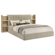 Arielle 4-piece Eastern King Bedroom Set Light Oak - 223111KE-S4