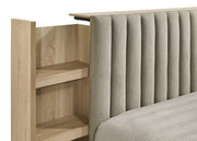 Arielle 5-piece Eastern King Bedroom Set Light Oak - 223111KE-S5