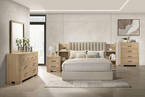 Arielle 5-piece Queen Bedroom Set Light Oak - 223111Q-S5