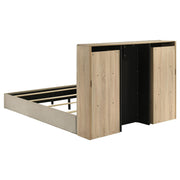 Arielle Queen Bookcase Panel Storage Bed Light Oak - 223111Q