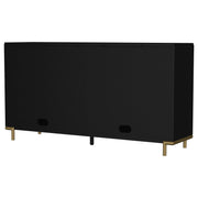Arini 2-drawer Cane Door Dining Sideboard Server Black - 108935BLK