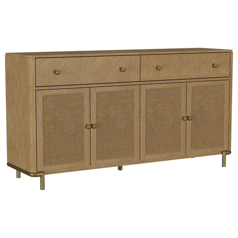 Arini 2-drawer Cane Door Dining Sideboard Server Sand Wash - 108935SWD