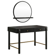 Arini 2-piece Makeup Vanity Table and Mirror Set Black - 224337-SET