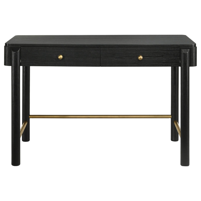 Arini 2-piece Makeup Vanity Table and Mirror Set Black - 224337-SET