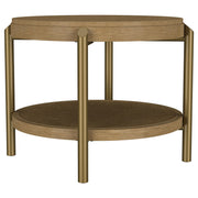 Arini 2-piece Round Coffee and End Table Set Sand Wash - 706188-S2