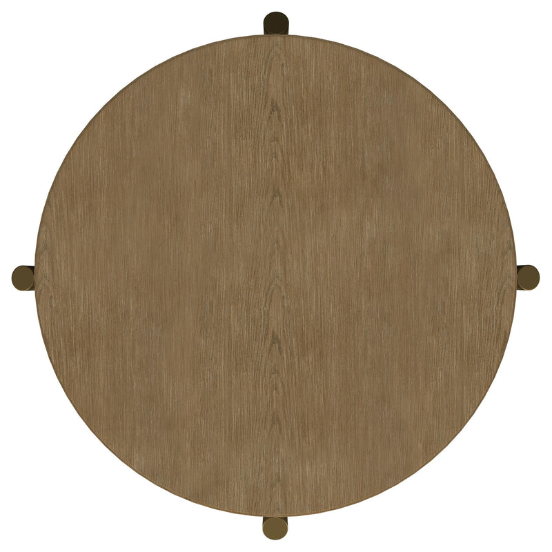 Arini 2-piece Round Coffee and End Table Set Sand Wash - 706188-S2