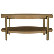 Arini 2-piece Round Coffee and End Table Set Sand Wash - 706188-S2