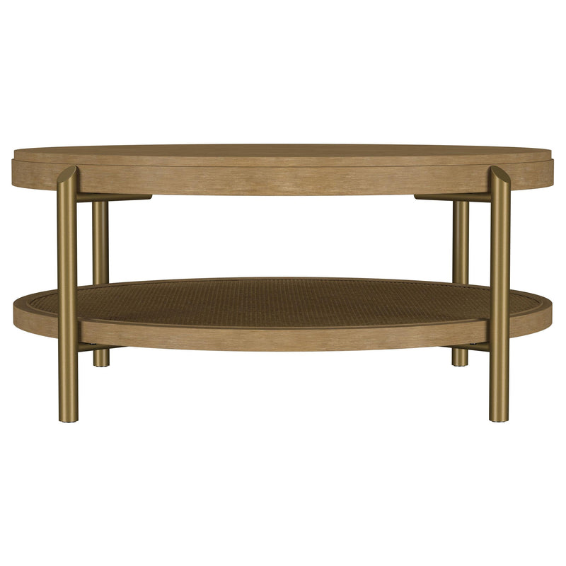Arini 2-piece Round Coffee and End Table Set Sand Wash - 706188-S2
