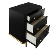Arini 3-drawer Nightstand Black - 224332