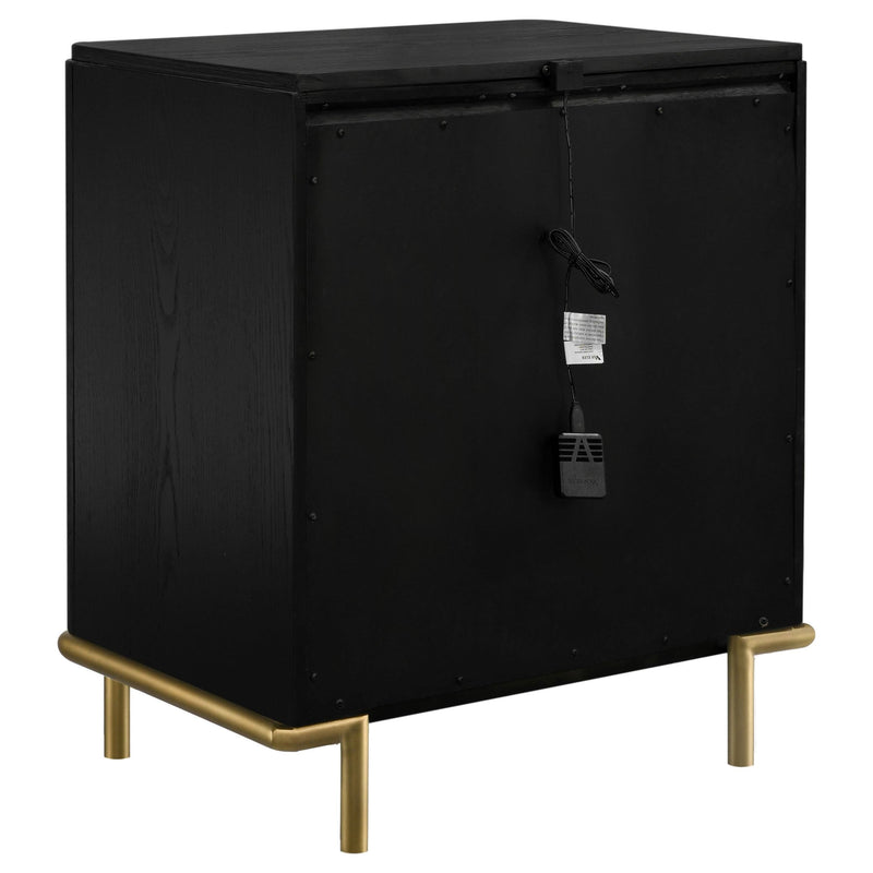 Arini 3-drawer Nightstand Black - 224332