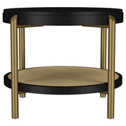 Arini 3-piece Round Coffee and End Table Set Black - 706198-S3