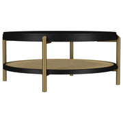 Arini 3-piece Round Coffee and End Table Set Black - 706198-S3