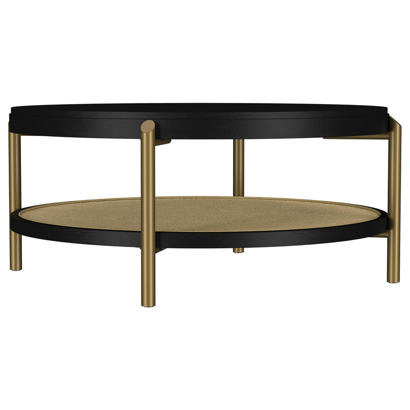 Arini 3-piece Round Coffee and End Table Set Black - 706198-S3