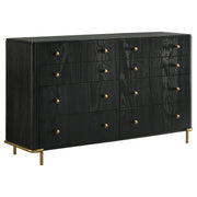 Arini 4-piece California King Bedroom Set Black and Natural - 224330KW-S4