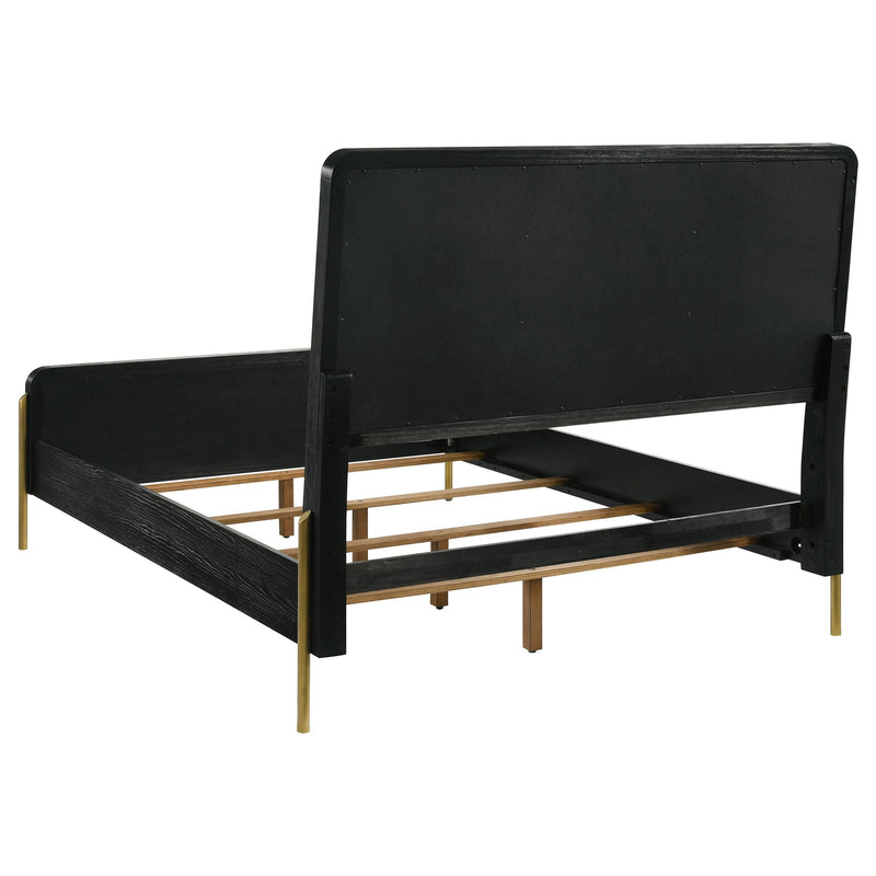 Arini 4-piece California King Bedroom Set Cream and Black - 224331KWCRM-S4