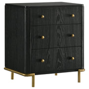 Arini 4-piece California King Bedroom Set Cream and Black - 224331KWCRM-S4