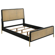 Arini 4-piece Eastern King Bedroom Set Black and Natural - 224330KE-S4